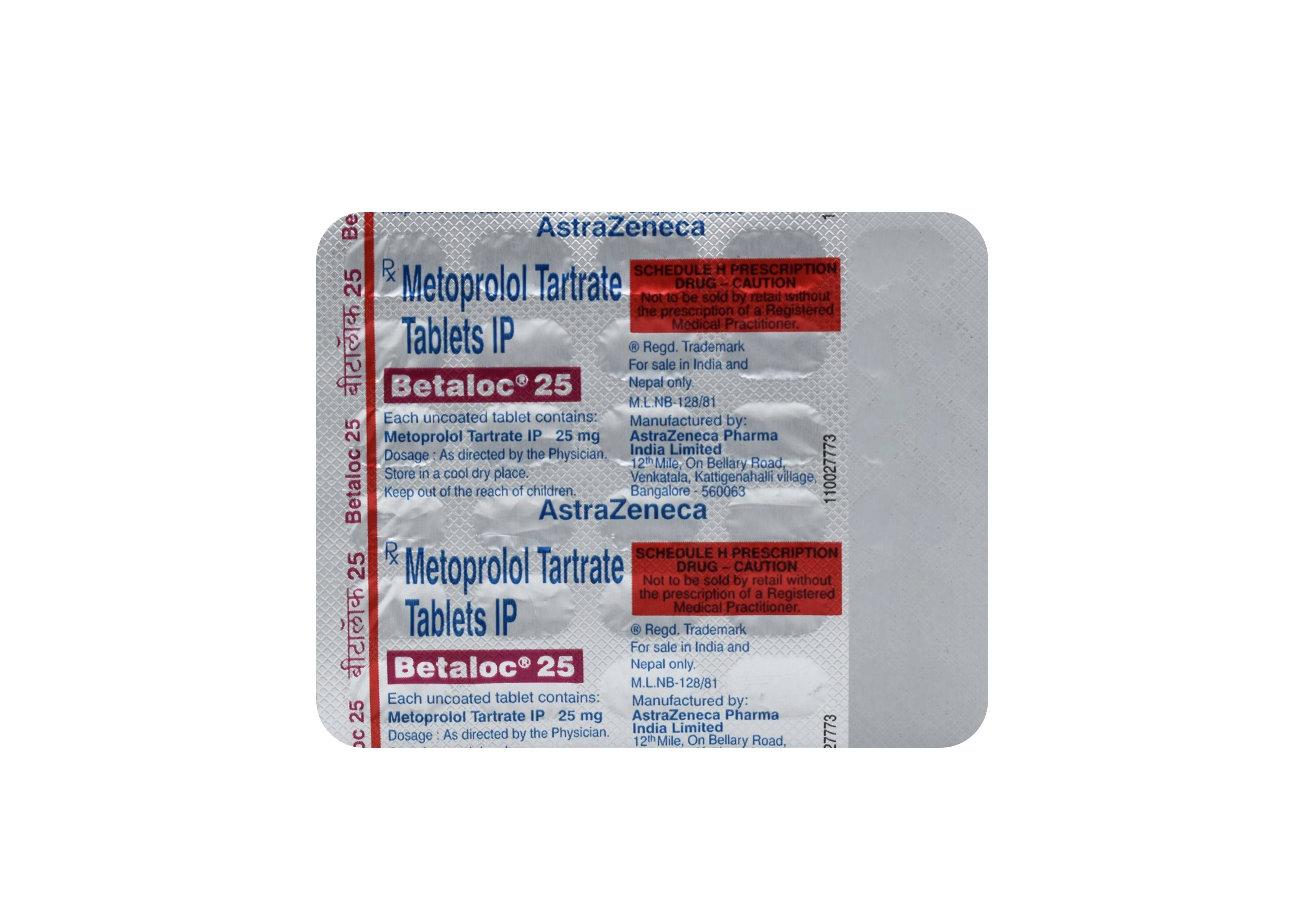 BETALOC 25MG